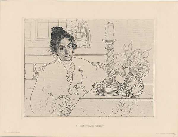 Carl Larsson | An Artist's Wife (En Konstnärshustru), from portfolio of the Swedish Fine Art Print Society (Föreningen för Grafisk Konst) | The Metropolitan Museum of Art