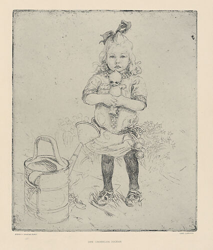 The Strange Doll (Den Underliga Dockan), from the portfolio of the Swedish Fine Art Print Society (Föreningen för Grafisk Konst)