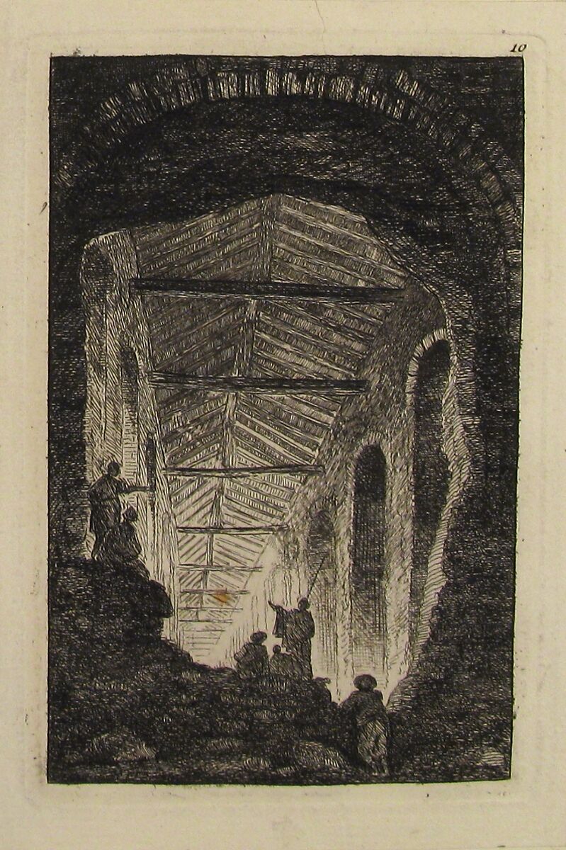 La Galerie Antique, Hubert Robert (French, Paris 1733–1808 Paris), Etching