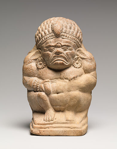 Rattle in the Form of a Crouching Grotesque Yaksha (Male Nature Spirit)
