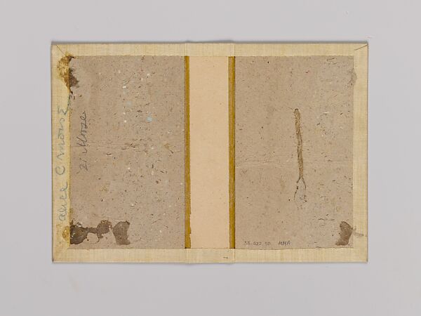 House and Hearth, Alice Cordelia Morse (American, Ohio 1863–1961), Beige cloth covered boards with light and dark brown and gold decoration