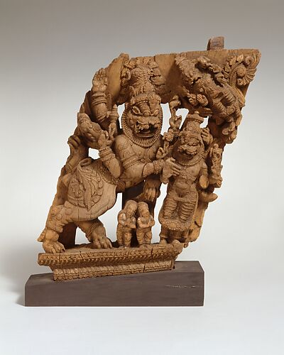 Panel from a Ritual Chariot:  Narasimha, the Man-Lion Incarnation of Vishnu