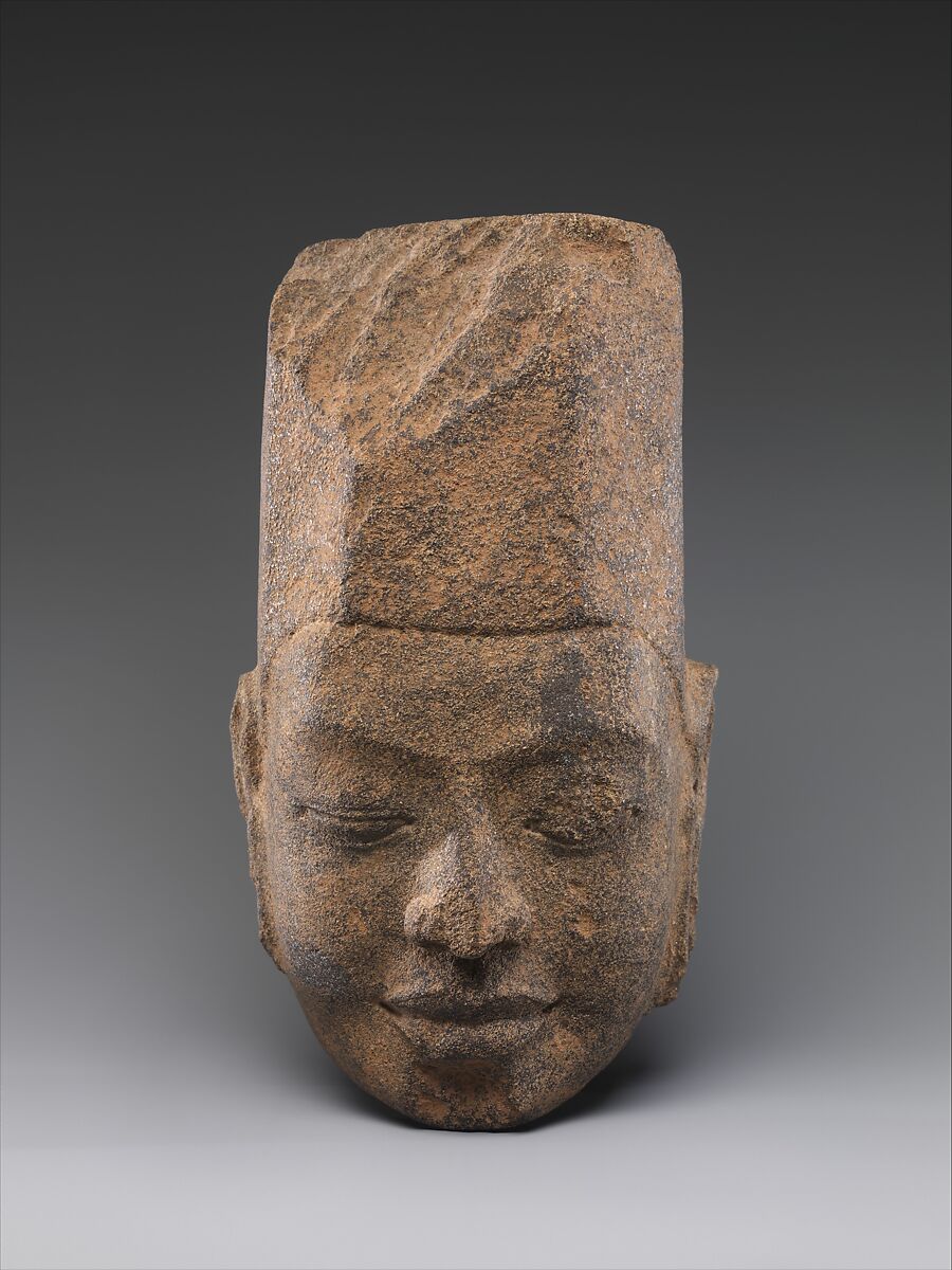 Head of Krishna (?), Stone, Thailand (Phetchabun Province) 