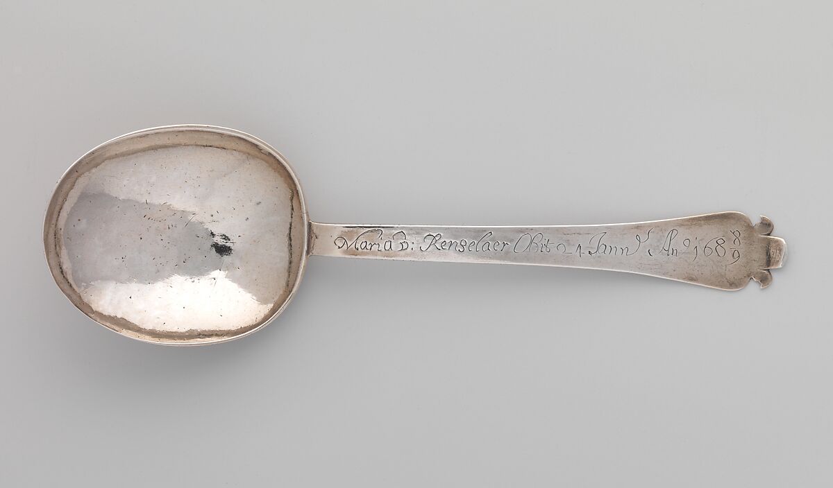 Funeral spoon, Silver, American 