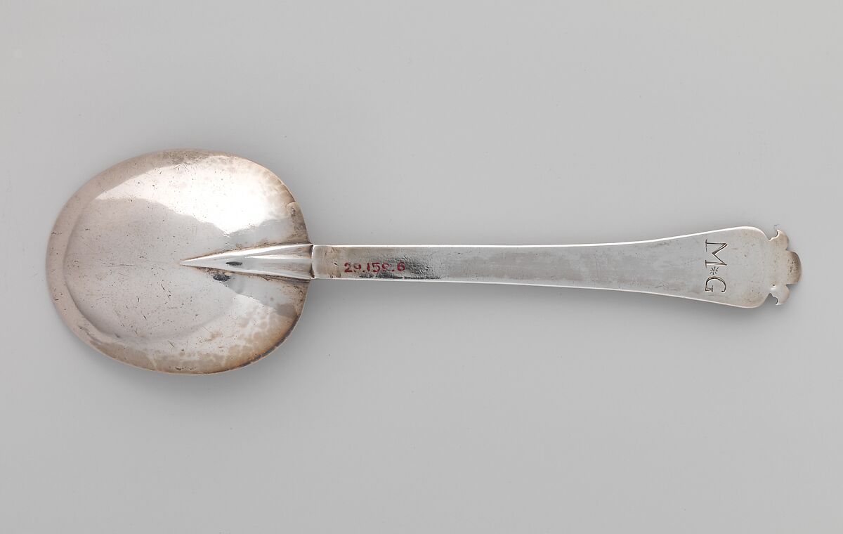 Funeral spoon, Silver, American