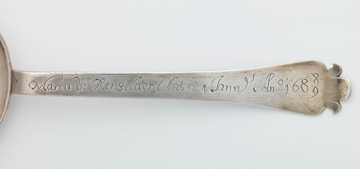 Funeral spoon, Silver, American
