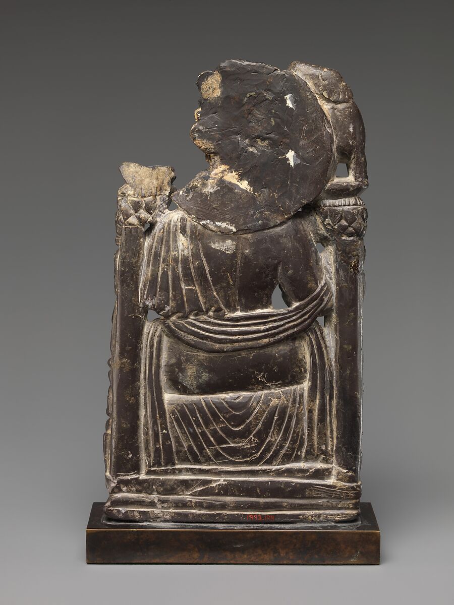 Gaja Lakshmi, Goddess of Fortune, Stone, India (Jammu and Kashmir, ancient kingdom of Kashmir)