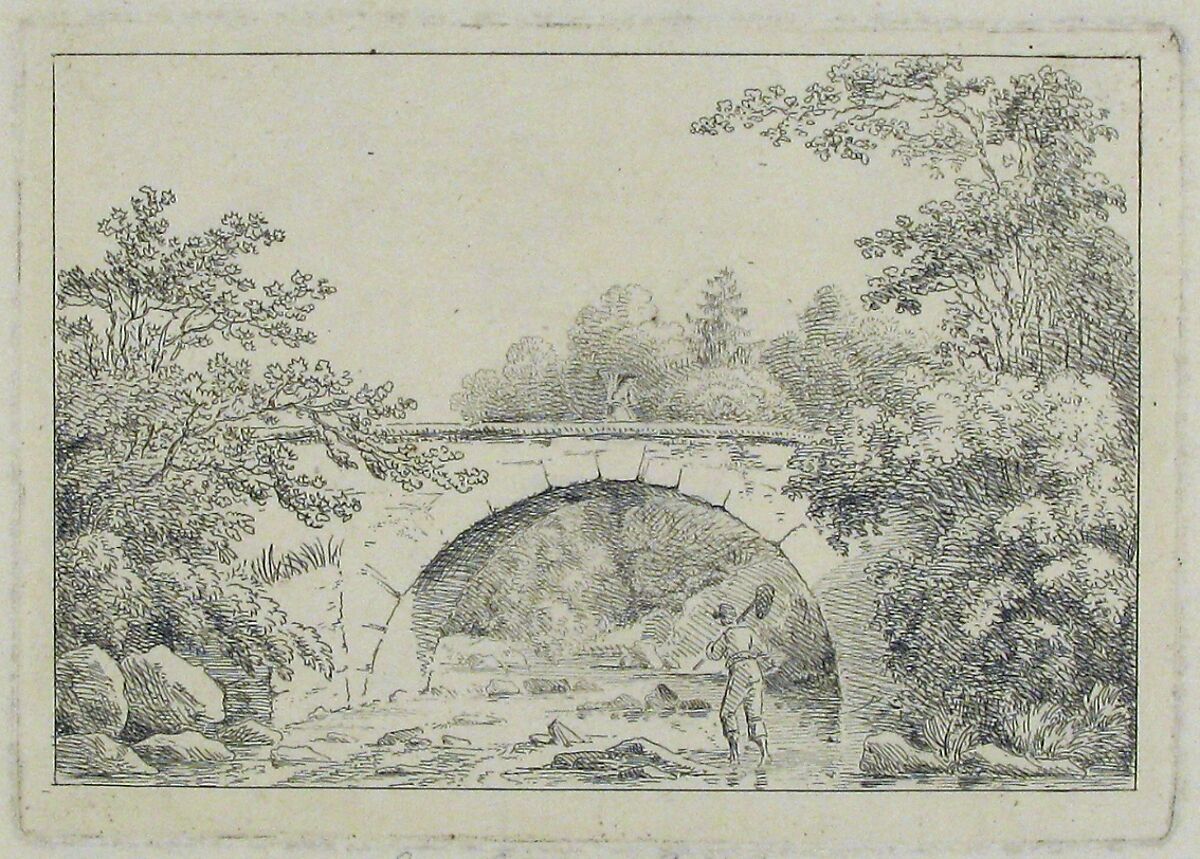 Landscape, François Jean Sablet (French, Morges 1745–1819 Nantes), Etching 