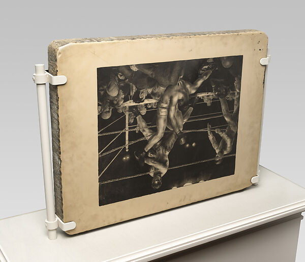 Dempsey and Firpo (recto); A Knock-Out, second state (Incident of the Ring) (verso), George Bellows (American, Columbus, Ohio 1882–1925 New York), Lithographic stone