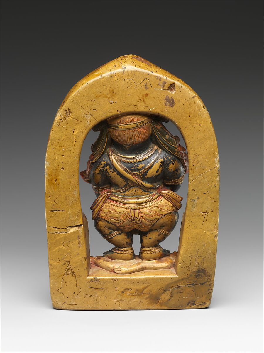Mahakala Panjaranatha (Protector of the Tent), Steatite with color and gilding, Tibet