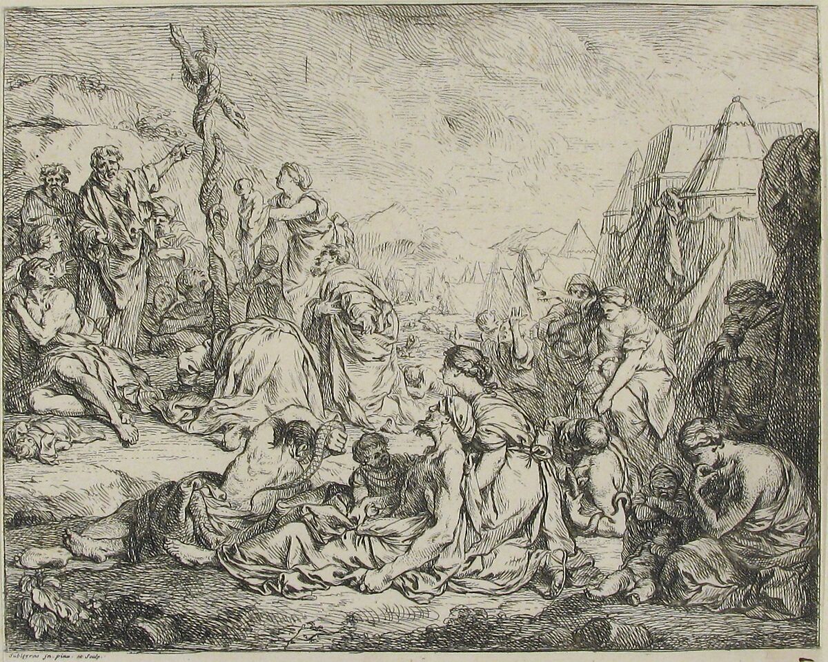 The Serpent of Airan, Pierre Hubert Subleyras (French, Saint-Gilles-du-Gard 1699–1749 Rome), Etching 