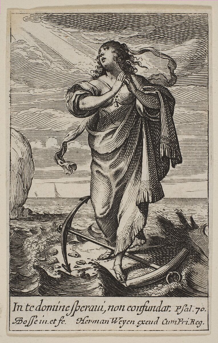 Hope, Abraham Bosse (French, Tours 1602/04–1676 Paris), Etching 