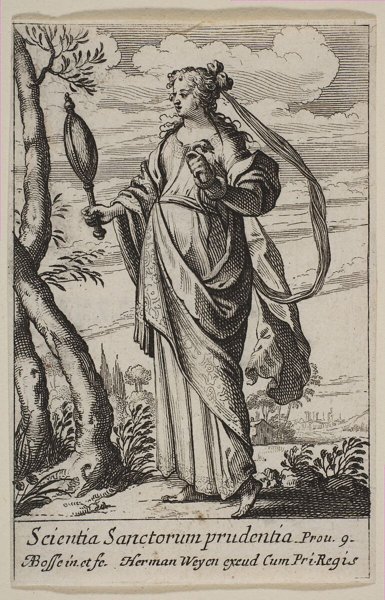Prudence, Abraham Bosse (French, Tours 1602/04–1676 Paris), Etching 