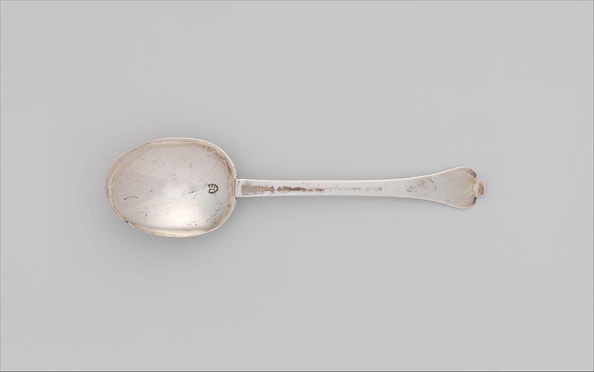 Funeral Spoon, John Coney (1655/56–1722), Silver, American