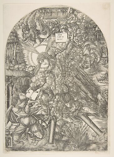 The Angel Gives Saint John the Book to Eat, from the Apocalypse