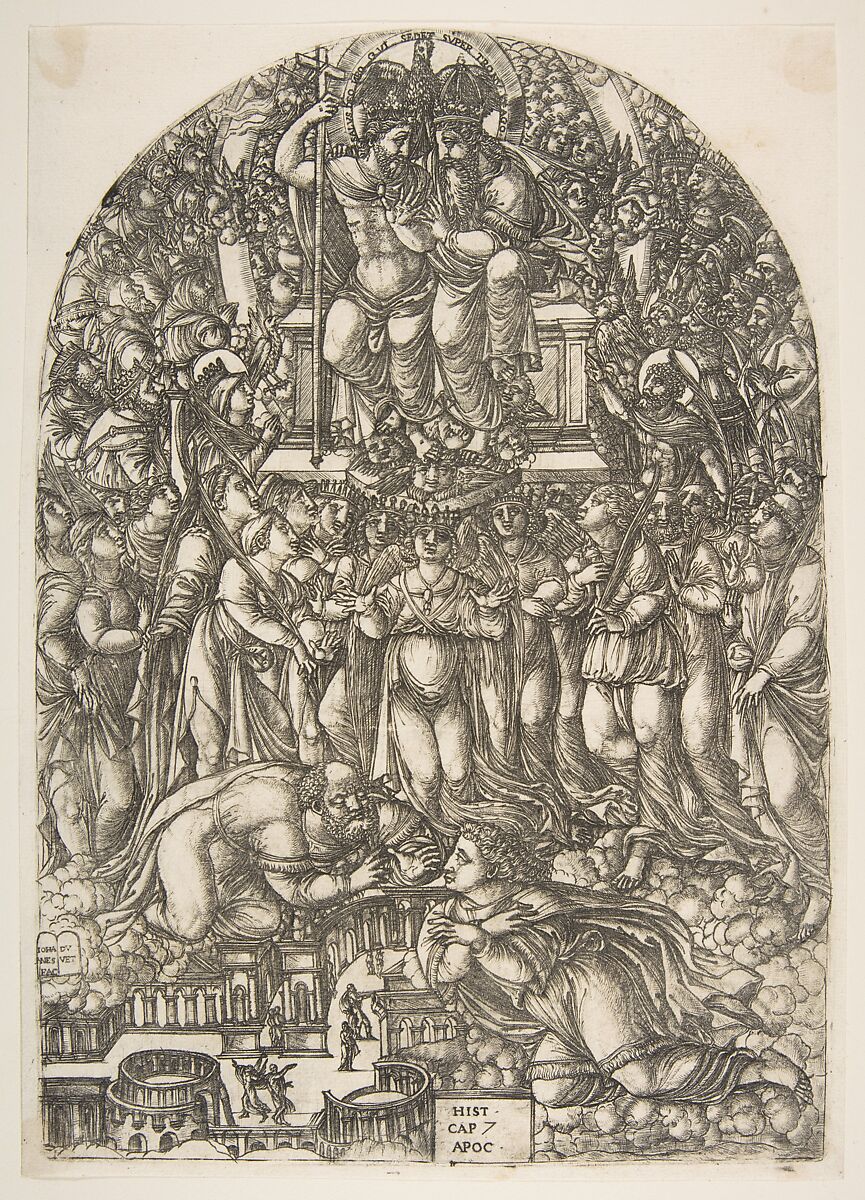 An innumerable Multitude which Stands before the Throne, from the Apocalypse, Jean Duvet (French, ca. 1485–after 1561), Engraving 