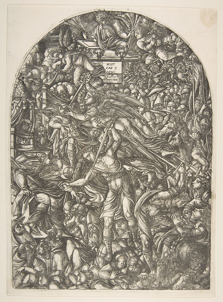 The Angel sounding the Sixth Trumpet, from the Apocalypse, Jean Duvet (French, ca. 1485–after 1561), Engraving 
