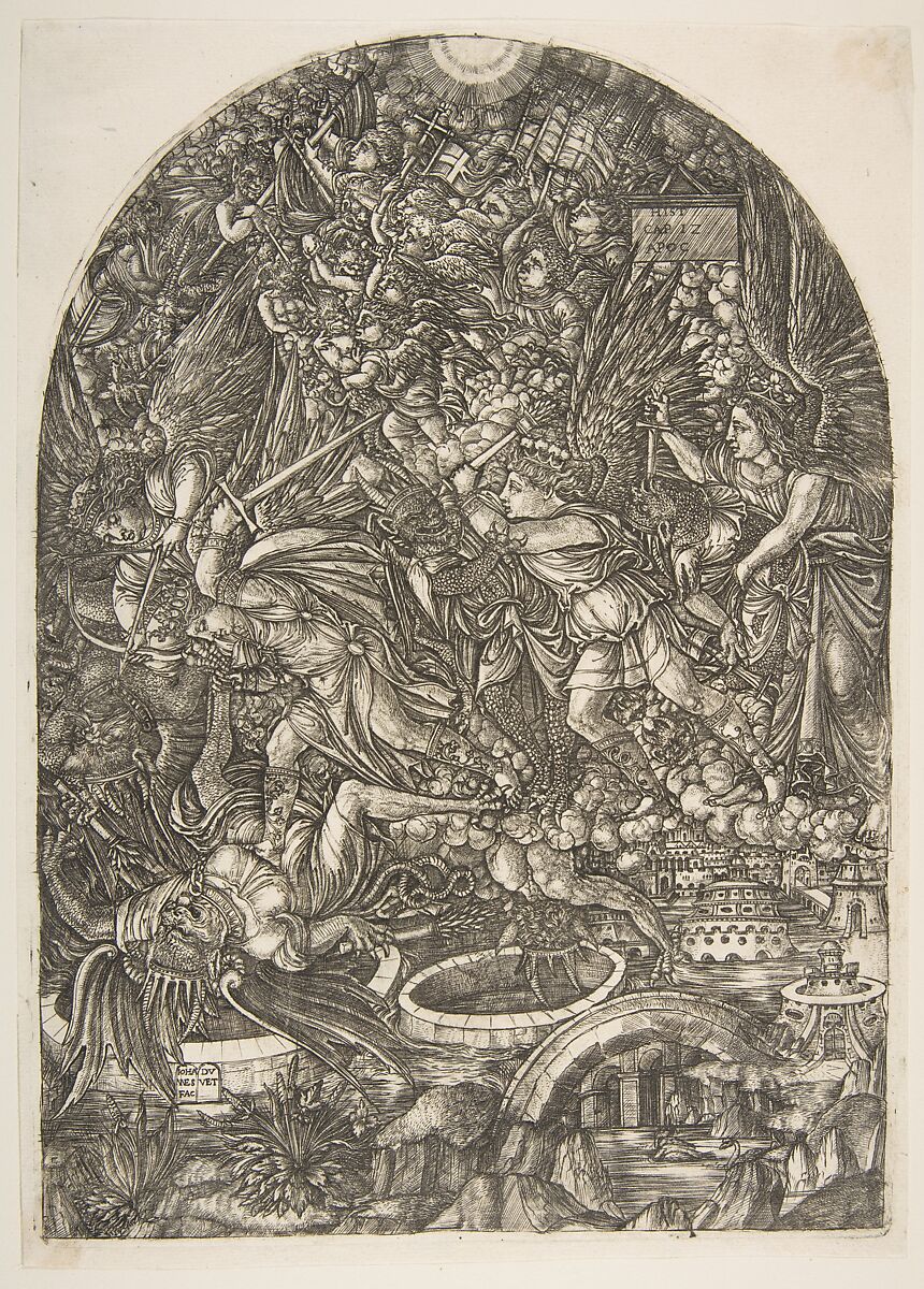 Jean Duvet | Saint Michael and the Dragon, from the Apocalypse | The ...