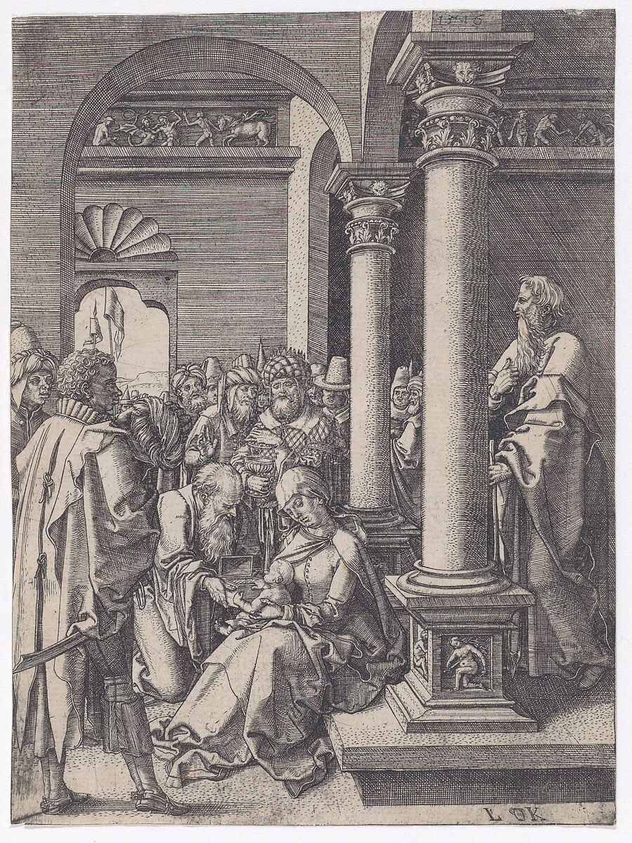 The Adoration of the Magi, Ludwig Krug (German, Nuremberg ca. 1488–1532 Nuremberg), Engraving 