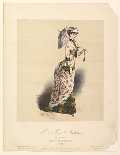 Toilette de Promenade, No. 296, from La Mode Artistique