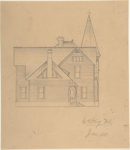 Design for a House, Back Elevation