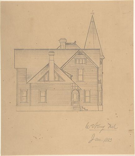 Design for a House, Side Elevation