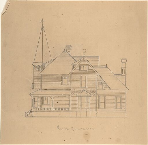 Design for a House, North Elevation