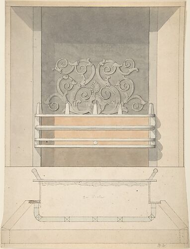 Design for Cast-iron Grate with Green Metal Surround
