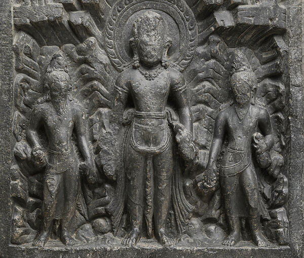 Shiva in Himalayan Abode with Ascetics, Stone, Nepal, Kathmandu Valley