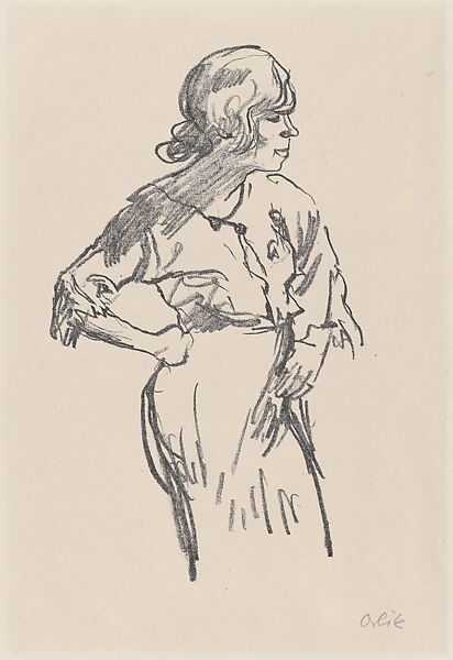 Gertrud Eysoldt as Lulu, Emil Orlik (Austro-Hungarian, Prague 1870–1932 Berlin), Lithograph 