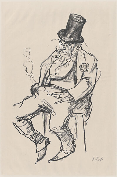 Werner Krauss as Schigolch, Emil Orlik (Austro-Hungarian, Prague 1870–1932 Berlin), Lithograph 