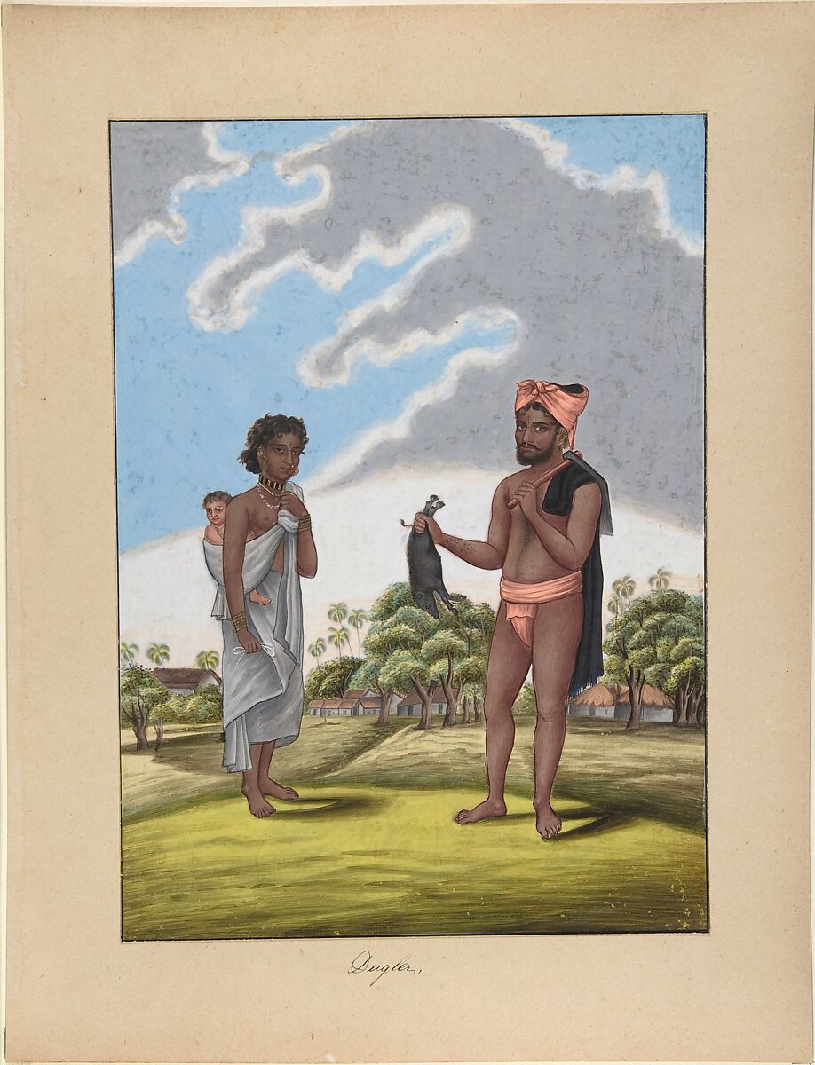 Dugler, from Indian Trades and Castes, Anonymous, Indian, 19th century, Watercolor and gouache 