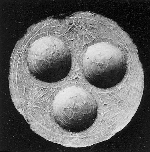 Dish with Three Bowl-Shaped Receptacles, Stone, Pakistan (ancient region of Gandhara) 