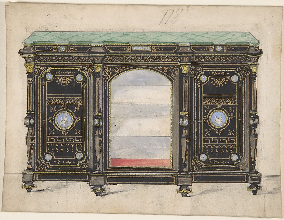 Open Japanese Cabinet 17th Century.