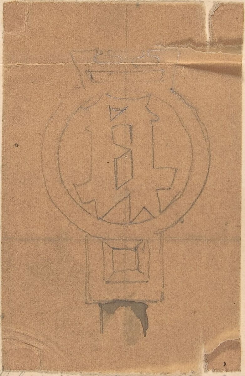 14th century Ornament from Blickling Church, Norfolk, Richardson Ellson &amp; Co. (British), Graphite on tracing paper 