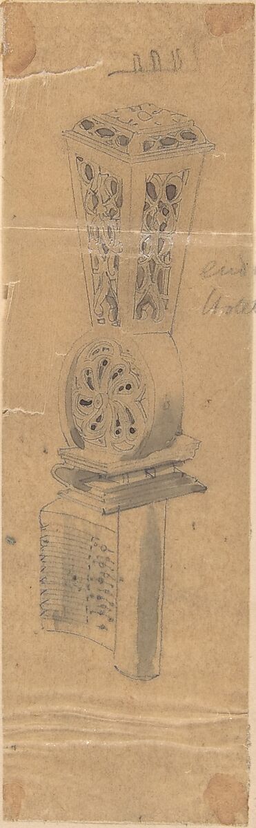 Ornament, Richardson Ellson &amp; Co. (British), Graphite on tracing paper 