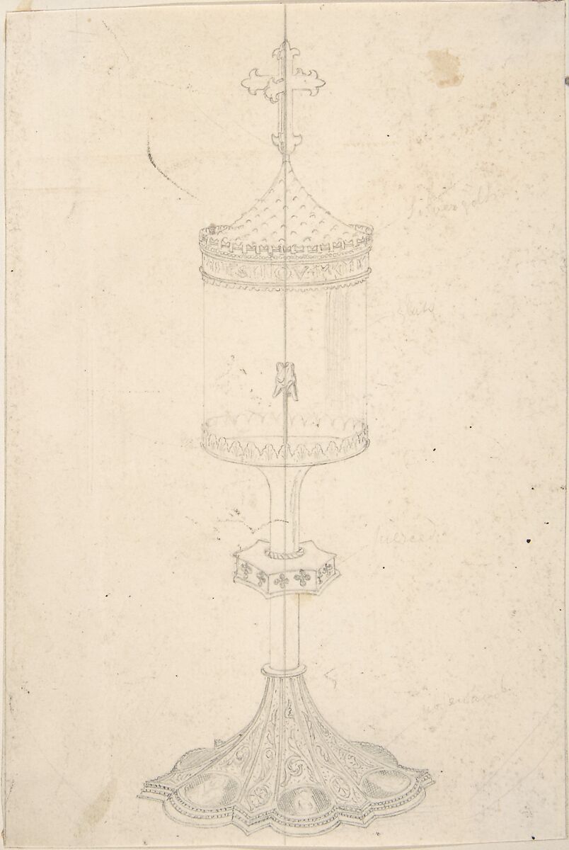 Reliquary Containing a Tooth, Anonymous, British, 19th century, Graphite 