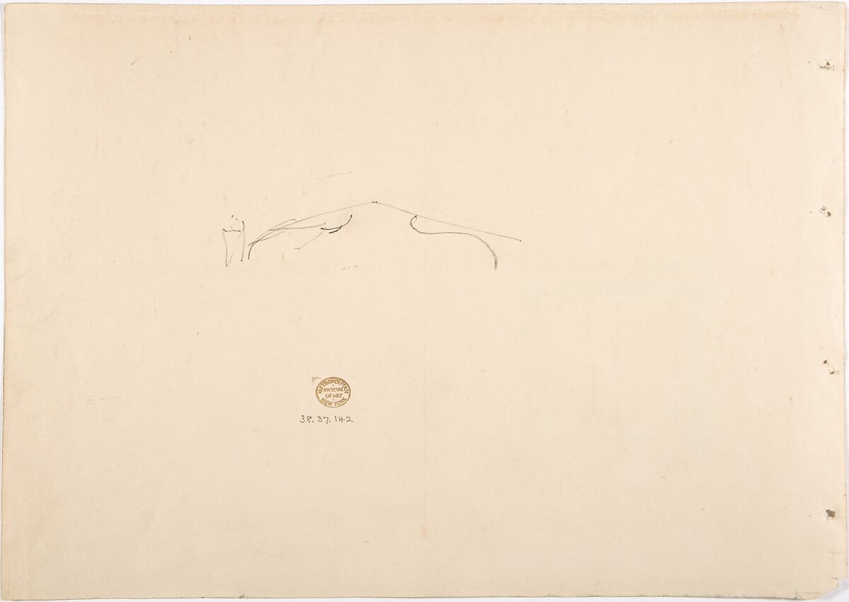 Design for Two Small Cabinets, Anonymous, British, 19th century, Graphite