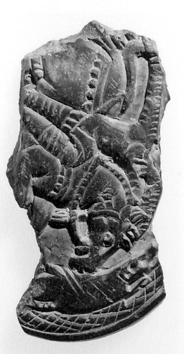 Fragment of a Box Lid, Stone, Pakistan (ancient region of Gandhara) 