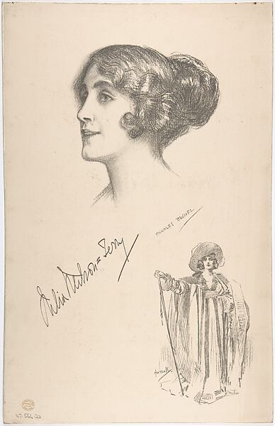 Designs for Five Women's Dresses, Attributed to A. Foa (French, active 1900–1918), Black and white gouache, pen and ink and brush