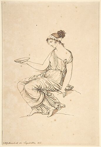 A Seated Woman in Profile