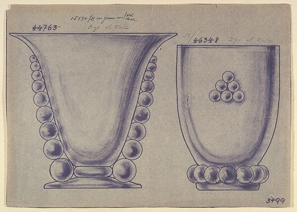 Design for Two Tumblers with Ball Ornament