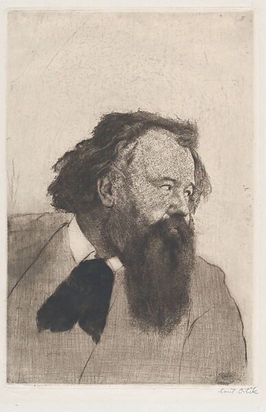 Hermann Bahr, Emil Orlik (Austro-Hungarian, Prague 1870–1932 Berlin), Etching, drypoint, roulette 