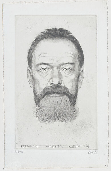 Ferdinand Hodler, Emil Orlik (Austro-Hungarian, Prague 1870–1932 Berlin), Drypoint, proof 