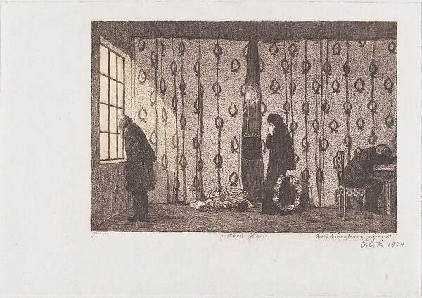 Stage Set by Michael Kramer, Emil Orlik (Austro-Hungarian, Prague 1870–1932 Berlin), Etching 