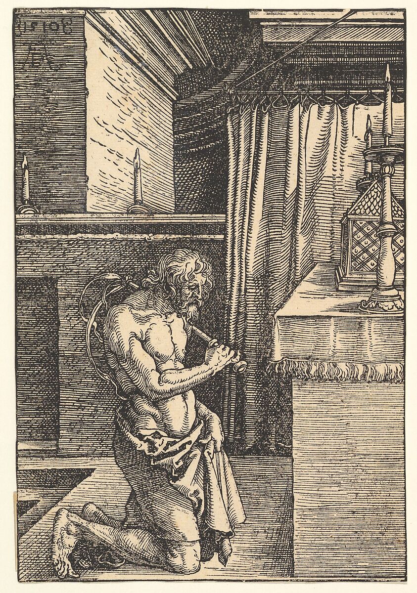 The Penitent, Albrecht Dürer (German, Nuremberg 1471–1528 Nuremberg), Woodcut 