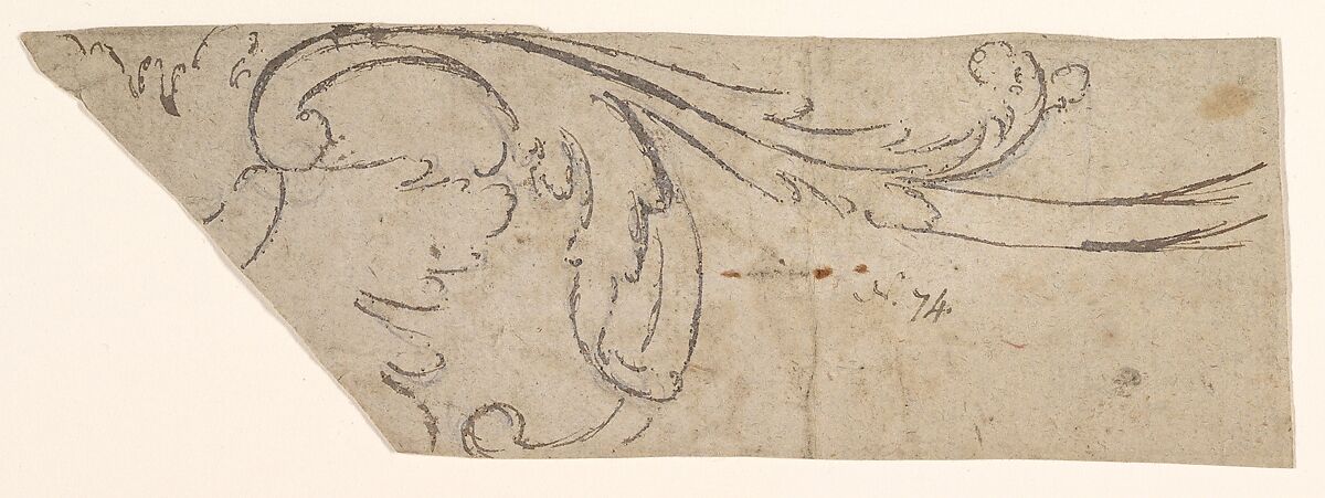 Ornament Drawing from Scrapbook of Working Designs, Gideon Saint (British, London 1729–1799 Kent) 