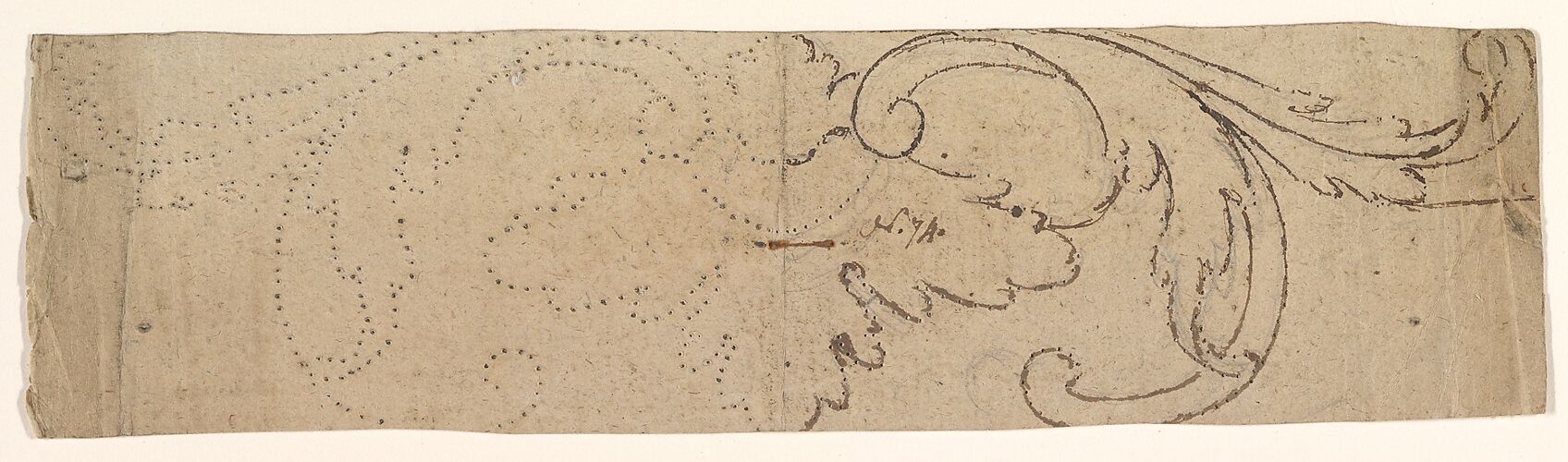 Desing for a Foliate Vignette, from the so-called Scrapbook of Gideon Saint