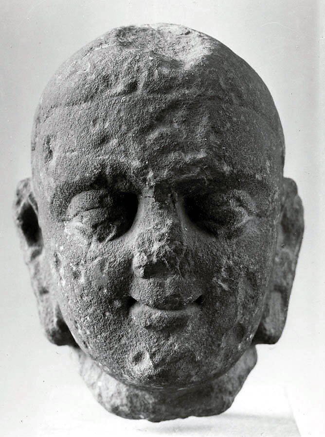 Head of Buddha, Red sandstone, India 