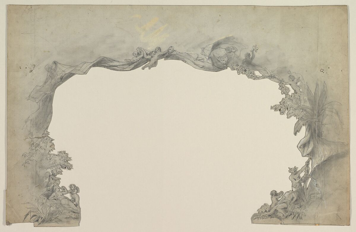 Design for a Stage Set, Eugène Cicéri (French, Paris 1813–1890 Fontainebleau) 